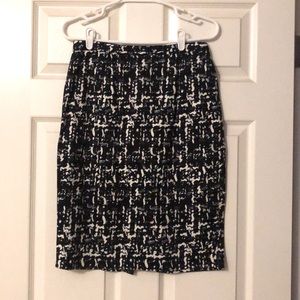 Michael Kors black and white skirt